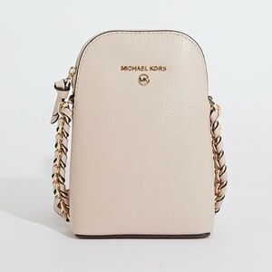 Michael Kors Crossbody Phone Bag.  Beige